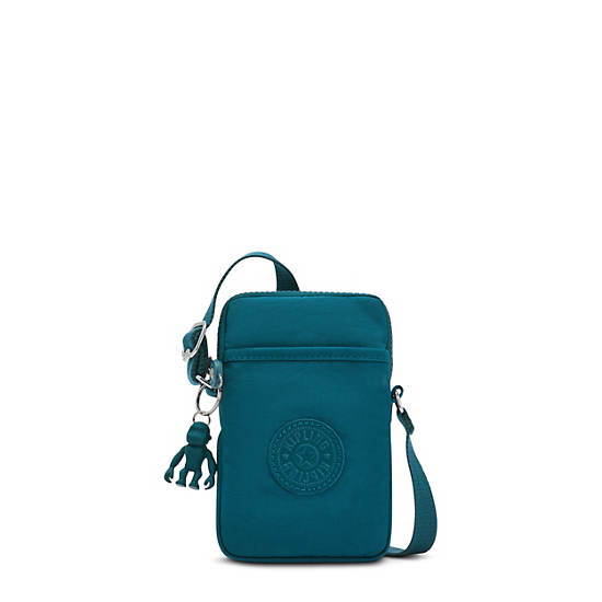 Kipling Tally Crossbody Phone Bag Bold Emerald | CA 1364SG